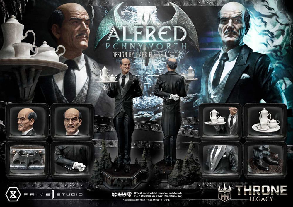DC Comics Throne Legacy Series Statue Alfred Pennyworth (Batman Comics) Bonus Version 57 cm 4580708048154