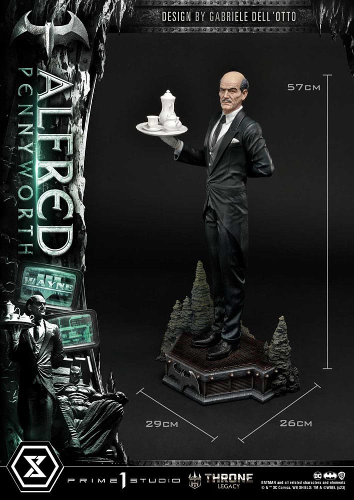 DC Comics Throne Legacy Series Statue Alfred Pennyworth (Batman Comics) Bonus Version 57 cm 4580708048154