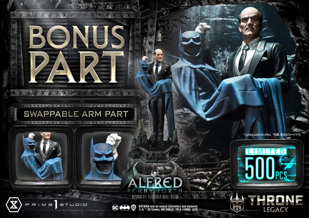 DC Comics Throne Legacy Series Statue Alfred Pennyworth (Batman Comics) Bonus Version 57 cm 4580708048154