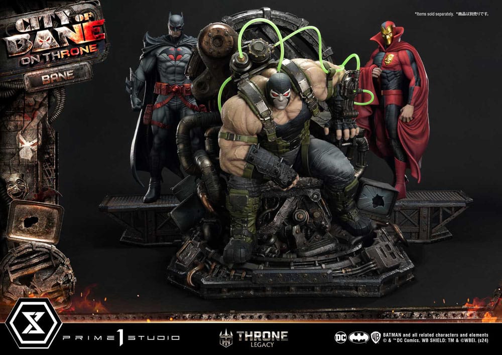 DC Comics Throne Legacy Collection Statue Statue 1/4 Batman Bane on Throne Deluxe Bonus Version 61 cm 4580708049304