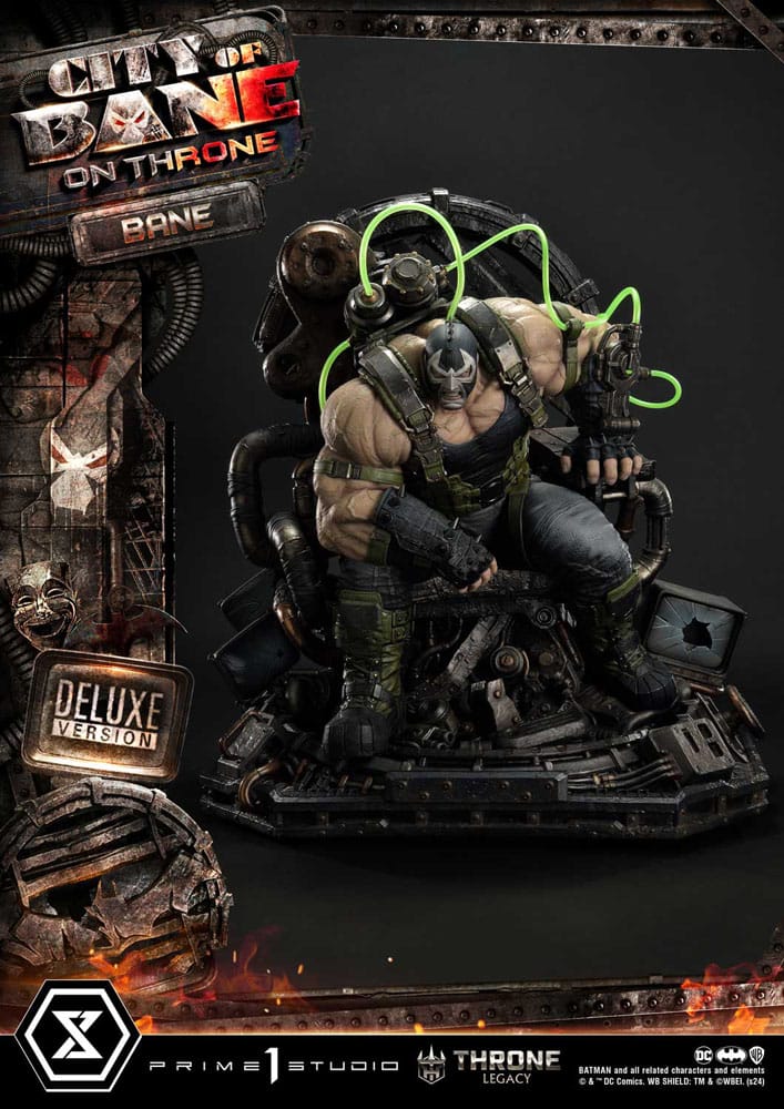 DC Comics Throne Legacy Collection Statue Statue 1/4 Batman Bane on Throne Deluxe Bonus Version 61 cm 4580708049304