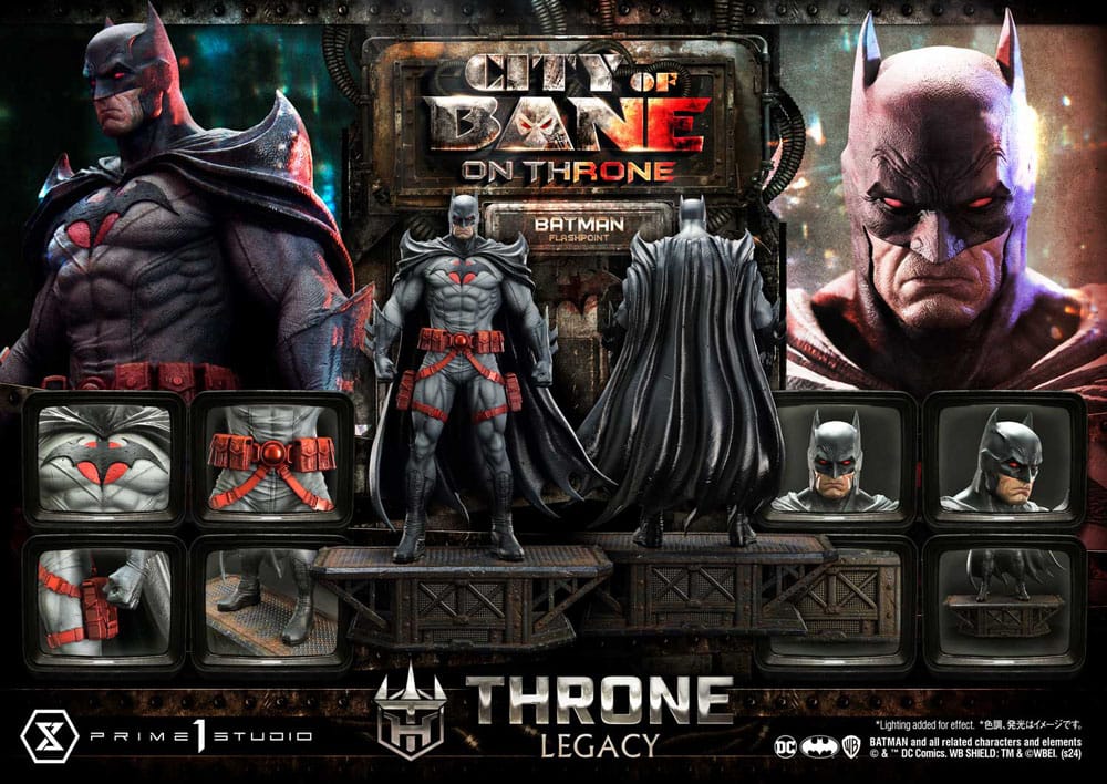 DC Comics Throne Legacy Collection Statue Statue 1/4 Flashpoint Batman Bonus Version 60 cm 4580708049267