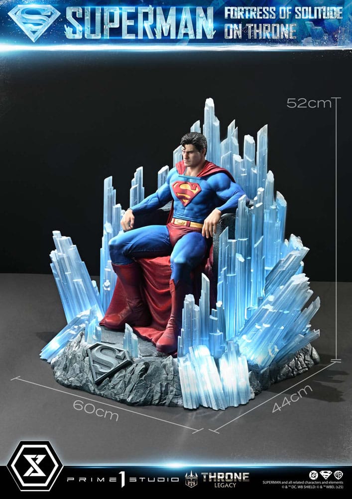 DC Comics Throne Legacy Collection Statue Statue 1/4 Superman Fortress of Solitude on Throne (Design by Gabriele Dell'Otto) 52 cm 4582647122148