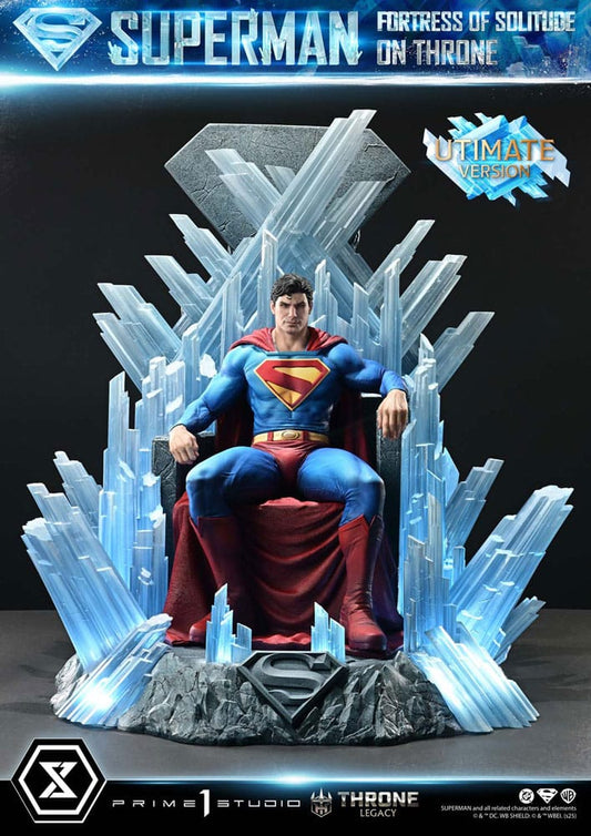 DC Comics Throne Legacy Collection Statue Statue 1/4 Superman Fortress of Solitude on Throne (Design by Gabriele Dell'Otto) Ultimate Version 52 cm 4582647122155