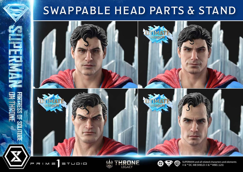 DC Comics Throne Legacy Collection Statue Statue 1/4 Superman Fortress of Solitude on Throne (Design by Gabriele Dell'Otto) Ultimate Version 52 cm 4582647122155