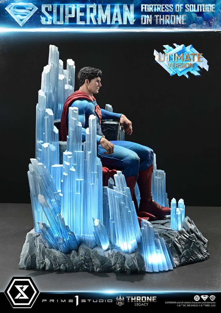 DC Comics Throne Legacy Collection Statue Statue 1/4 Superman Fortress of Solitude on Throne (Design by Gabriele Dell'Otto) Ultimate Version 52 cm 4582647122155