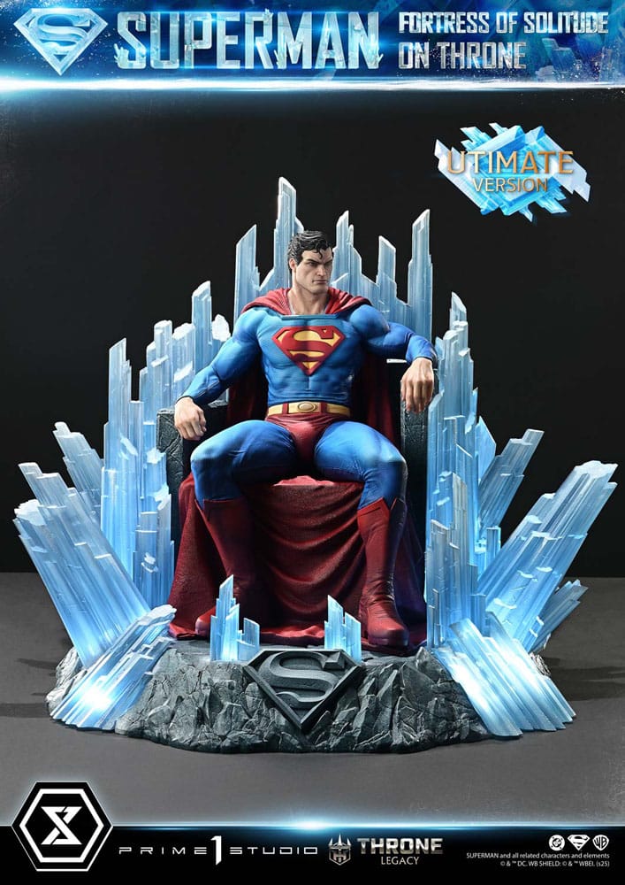 DC Comics Throne Legacy Collection Statue Statue 1/4 Superman Fortress of Solitude on Throne (Design by Gabriele Dell'Otto) Ultimate Version 52 cm 4582647122155