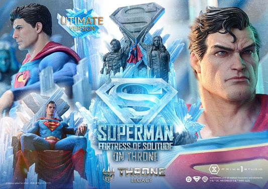 DC Comics Throne Legacy Collection Statue Statue 1/4 Superman Fortress of Solitude on Throne (Design by Gabriele Dell'Otto) Ultimate Bonus Version 4582647122162