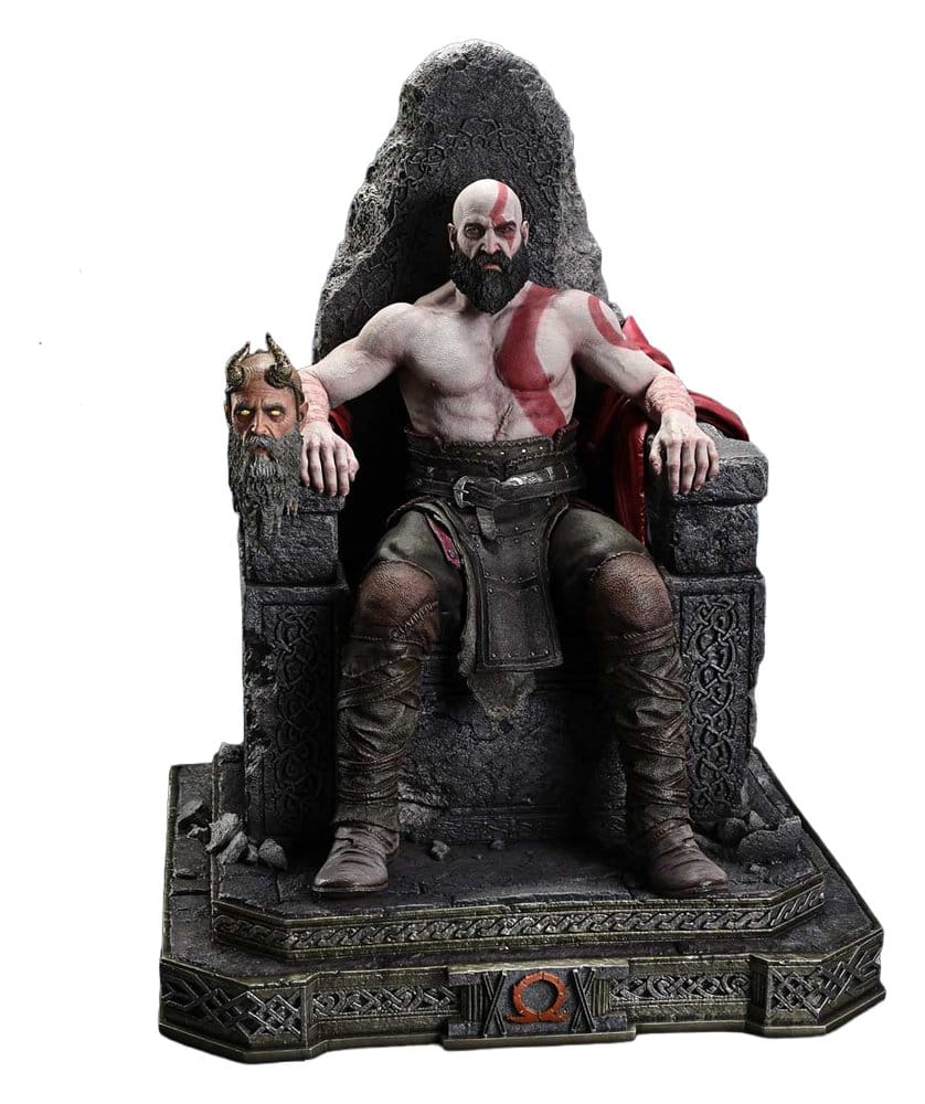 Throne Legacy God of War Series Statue 1/3 Ragnarok Master Thyself Kratos  67 cm 4582647123381