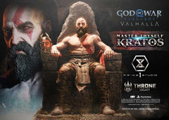 Throne Legacy God of War Series Statue 1/3 Ragnarok Master Thyself Kratos  67 cm 4582647123381
