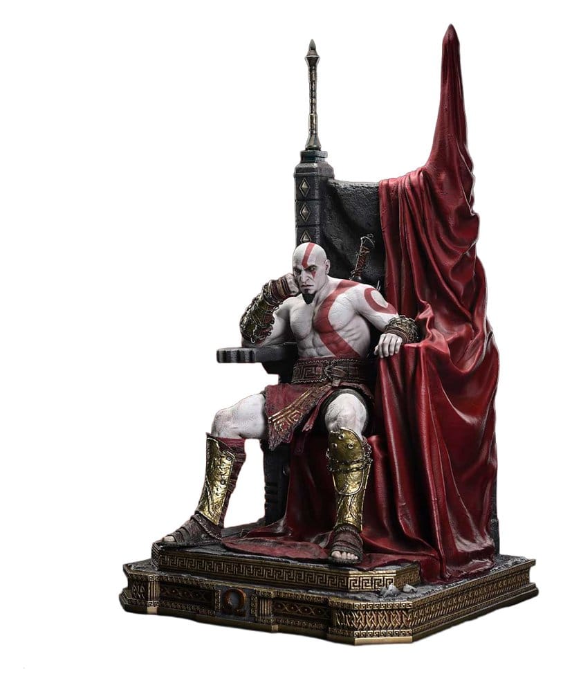 Throne Legacy God of War Series Statue 1/3 Ragnarok Young Thyself Kratos 91 cm 4582647123404