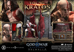 Throne Legacy God of War Series Statue 1/3 Ragnarok Young Thyself Kratos 91 cm 4582647123404