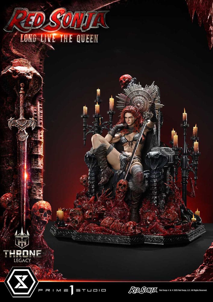 Red Sonja Throne Legacy Collection Statue Statue 1/3 Red Sonja: Long Live the Queen 77 cm  4582647122766