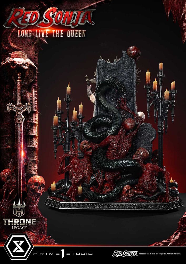 Red Sonja Throne Legacy Collection Statue Statue 1/3 Red Sonja: Long Live the Queen 77 cm  4582647122766