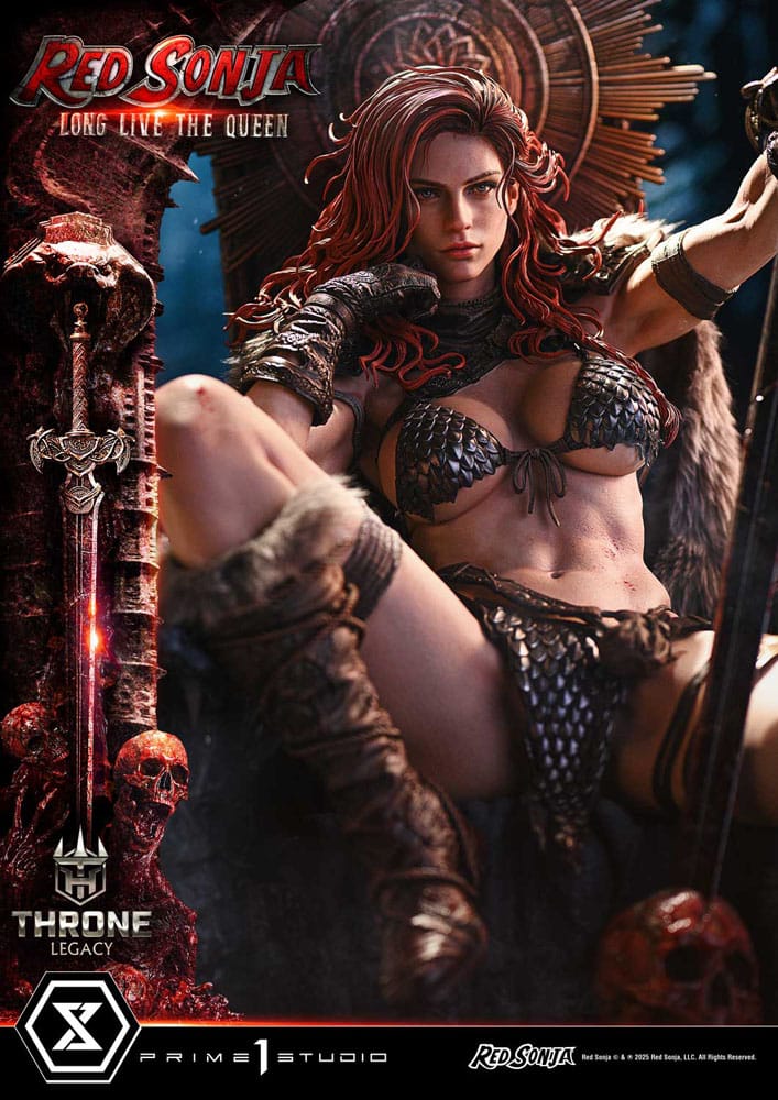 Red Sonja Throne Legacy Collection Statue Statue 1/3 Red Sonja: Long Live the Queen 77 cm  4582647122766