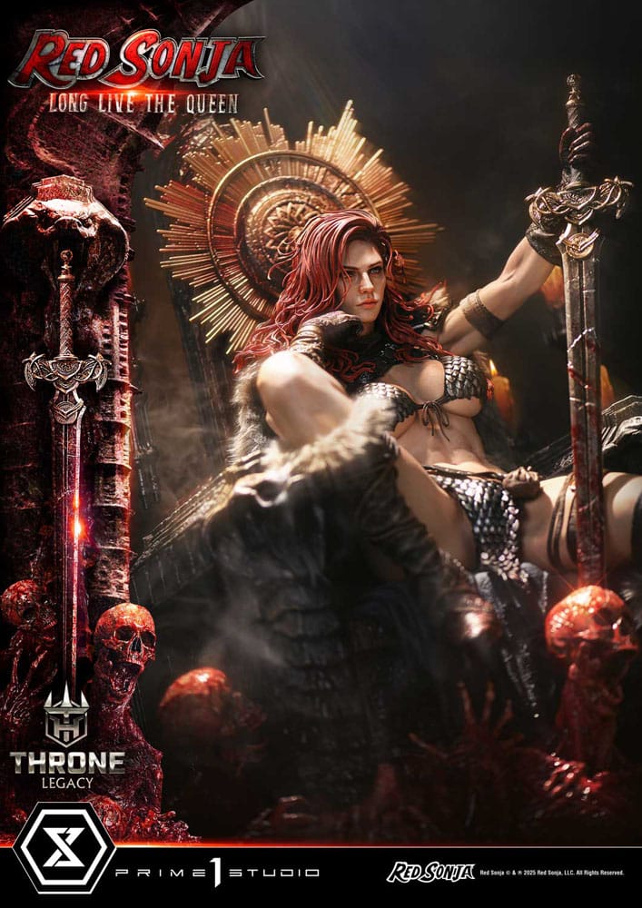 Red Sonja Throne Legacy Collection Statue Statue 1/3 Red Sonja: Long Live the Queen 77 cm  4582647122766
