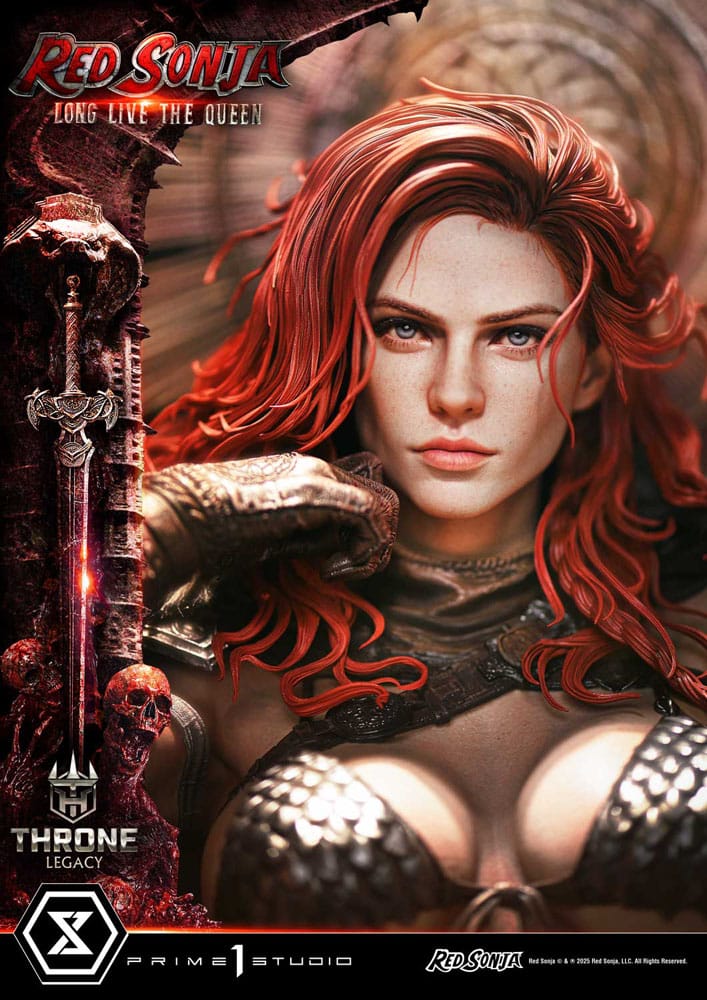 Red Sonja Throne Legacy Collection Statue Statue 1/3 Red Sonja: Long Live the Queen 77 cm  4582647122766