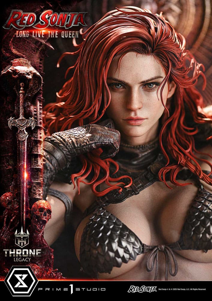 Red Sonja Throne Legacy Collection Statue Statue 1/3 Red Sonja: Long Live the Queen 77 cm  4582647122766