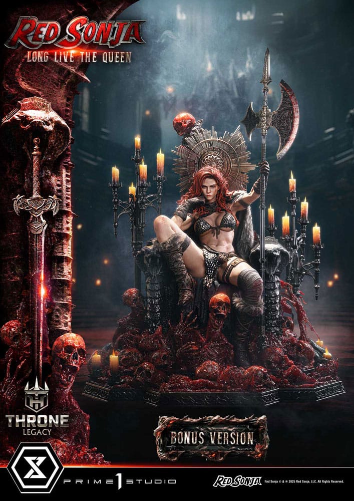 Red Sonja Throne Legacy Collection Statue Statue 1/3 Red Sonja: Long Live the Queen Bonus Version 77 cm 4582647122773