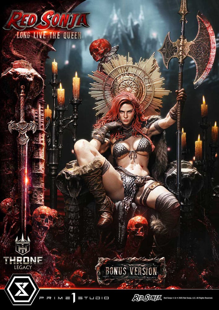 Red Sonja Throne Legacy Collection Statue Statue 1/3 Red Sonja: Long Live the Queen Bonus Version 77 cm 4582647122773