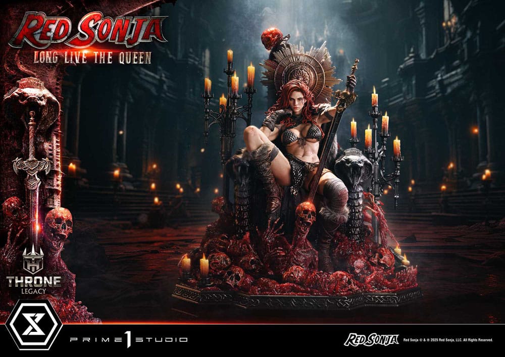 Red Sonja Throne Legacy Collection Statue Statue 1/3 Red Sonja: Long Live the Queen Bonus Version 77 cm 4582647122773
