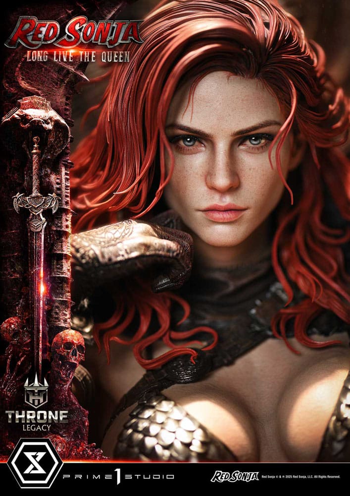 Red Sonja Throne Legacy Collection Statue Statue 1/3 Red Sonja: Long Live the Queen Bonus Version 77 cm 4582647122773
