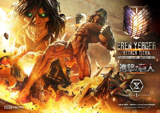 Attack on Titan (TV animation) Ultimate Diorama Masterline Statue Eren Yeager Attack Titan 81 cm 4582647124692