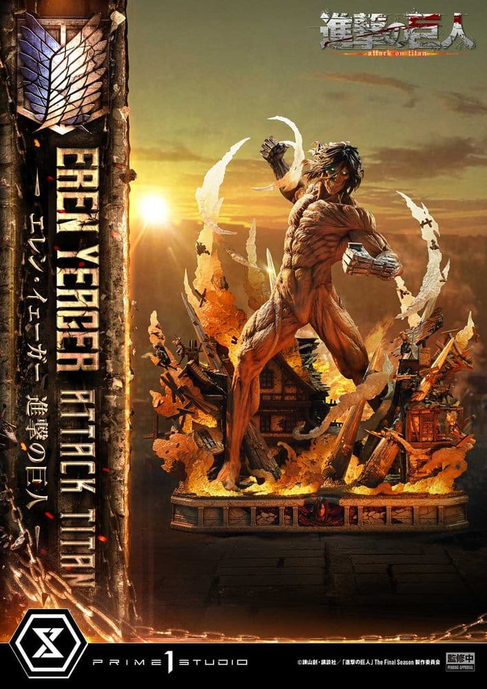 Attack on Titan (TV animation) Ultimate Diorama Masterline Statue Eren Yeager Attack Titan 81 cm 4582647124692