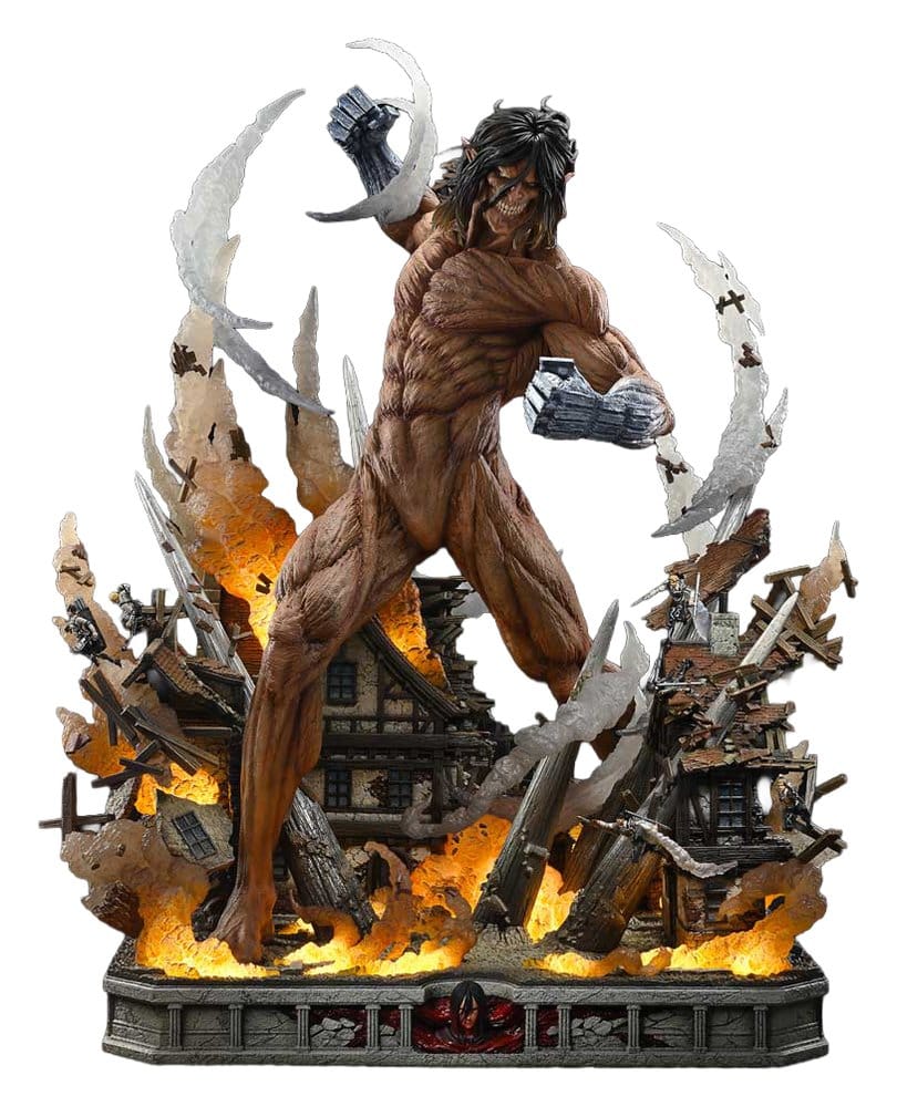Attack on Titan (TV animation) Ultimate Diorama Masterline Statue Eren Yeager Attack Titan Bonus Version 81 cm 4582647124708