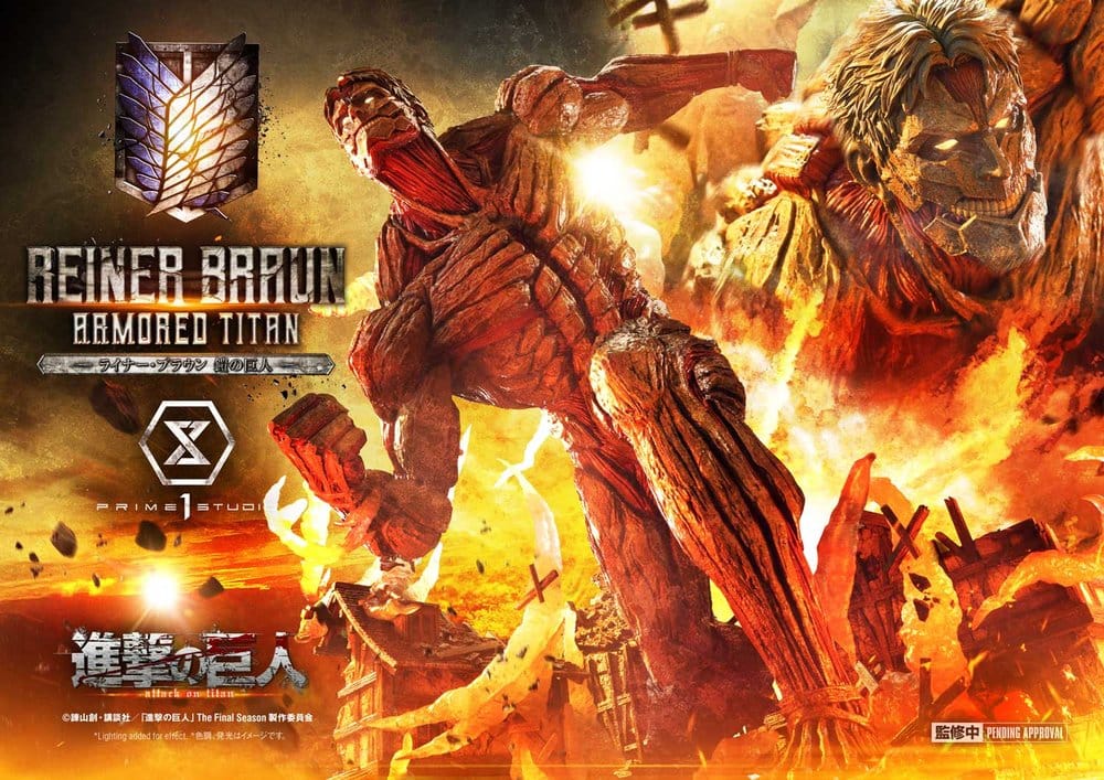 Attack on Titan (TV animation) Ultimate Diorama Masterline Statue Reiner Braun Armored Titan Bonus Version 75 cm 4582647124722