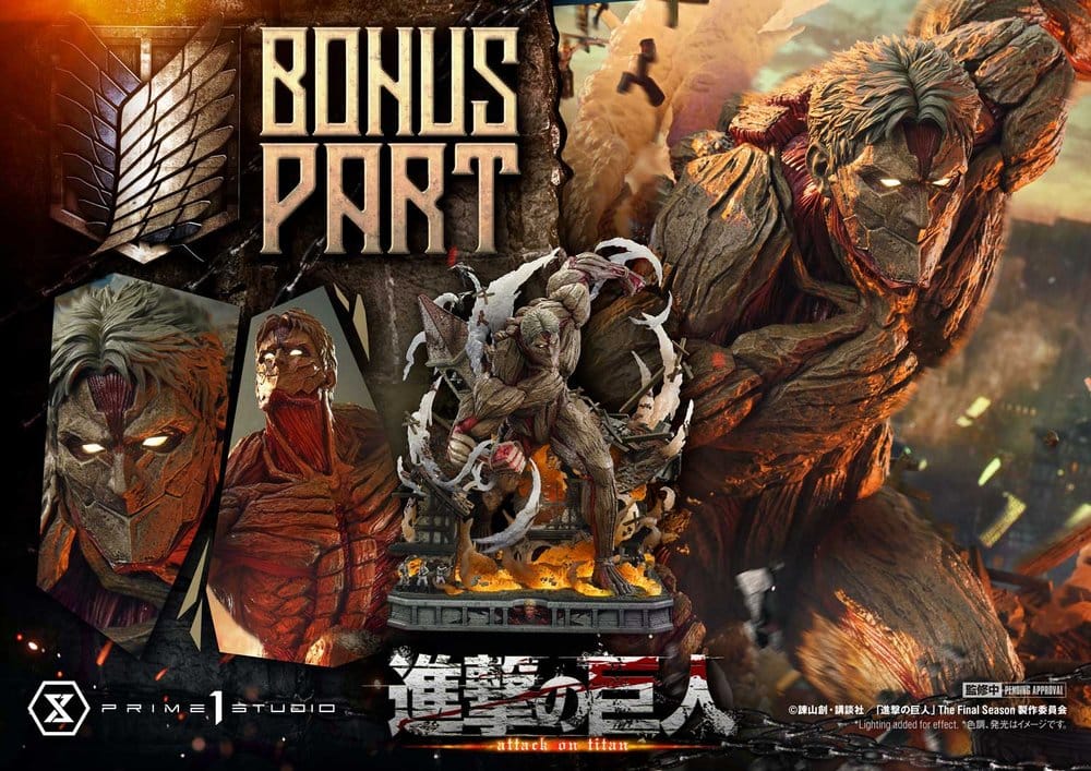 Attack on Titan (TV animation) Ultimate Diorama Masterline Statue Reiner Braun Armored Titan Bonus Version 75 cm 4582647124722