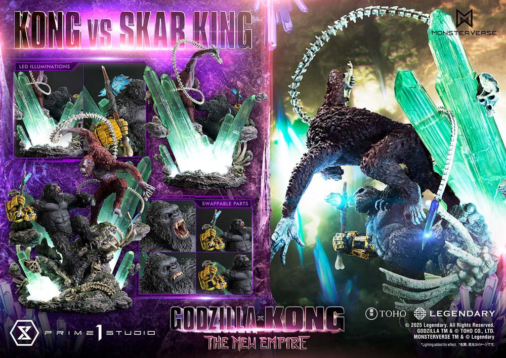 Godzilla x Kong: The New Empire Ultimate Diorama Masterline Series Statue Kong vs Skar King 104 cm 4582647121691