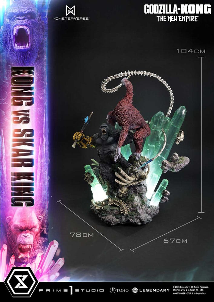 Godzilla x Kong: The New Empire Ultimate Diorama Masterline Series Statue Kong vs Skar King Bonus Version 104 cm 4582647121707