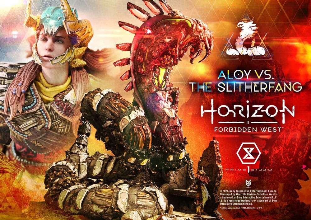 Horizon Forbidden West Ultimate Diorama Masterline Series Statue Aloy vs. The Slitherfang Bonus Version 82 cm 4582647123183
