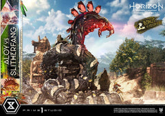 Horizon Forbidden West Ultimate Diorama Masterline Series Statue Aloy vs. The Slitherfang Bonus Version 82 cm 4582647123183