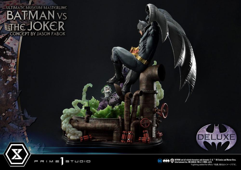 DC Comics Statue 1/3 Batman vs. The Joker by Jason Fabok Deluxe Bonus Version 85 cm 4580708036083