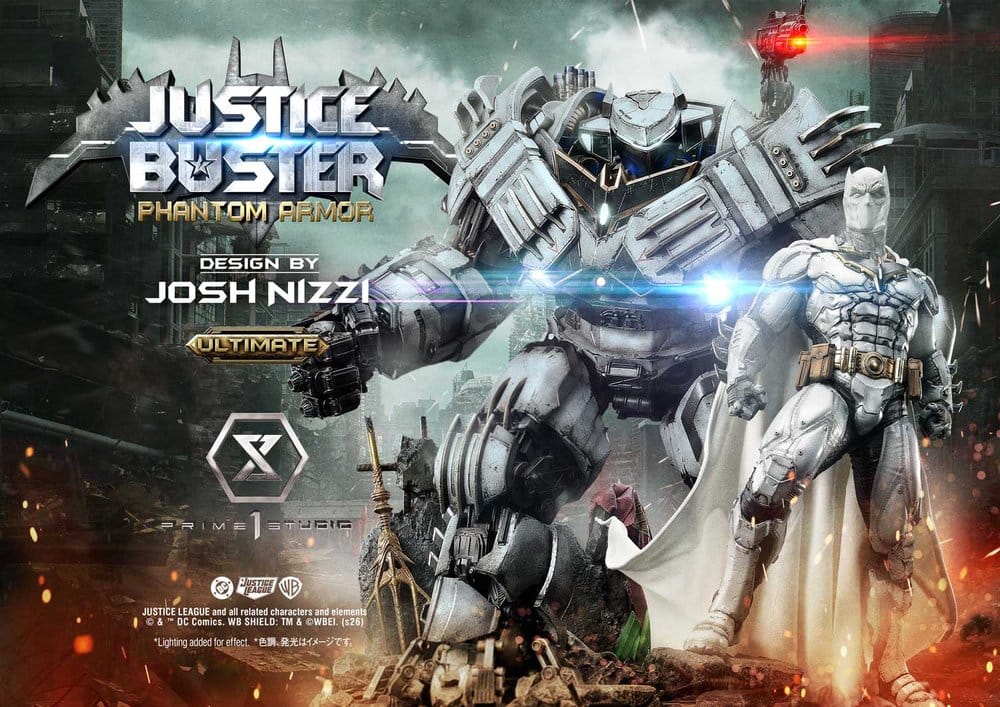 DC Comics Ultimate Museum Masterline Statue Justice Buster: Phantom Armor (Design By Josh Nizzi) Ultimate Bonus Version 88 cm 4582647125880
