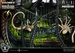 Aliens vs. Predator (Comic) Ultimate Premium Masterline Statue 1/4 Machiko & Broken Tusk Predator 79 cm 4582647125309