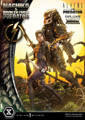 Aliens vs. Predator (Comic) Ultimate Premium Masterline Statue 1/4 Machiko & Broken Tusk Predator Deluxe Version 84 cm 4582647125316