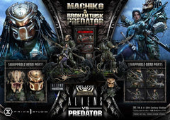Aliens vs. Predator (Comic) Ultimate Premium Masterline Statue 1/4 Machiko & Broken Tusk Predator Deluxe Version 84 cm 4582647125316