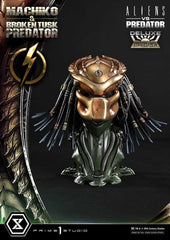 Aliens vs. Predator (Comic) Ultimate Premium Masterline Statue 1/4 Machiko & Broken Tusk Predator Deluxe Version 84 cm 4582647125316