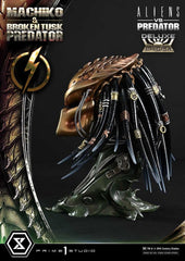 Aliens vs. Predator (Comic) Ultimate Premium Masterline Statue 1/4 Machiko & Broken Tusk Predator Deluxe Version 84 cm 4582647125316