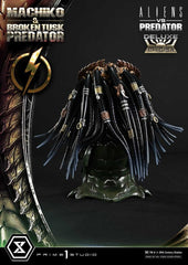 Aliens vs. Predator (Comic) Ultimate Premium Masterline Statue 1/4 Machiko & Broken Tusk Predator Deluxe Version 84 cm 4582647125316
