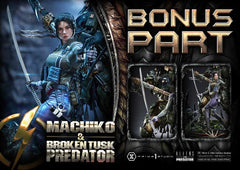 Aliens vs. Predator (Comic) Ultimate Premium Masterline Statue 1/4 Machiko & Broken Tusk Predator DX Bonus Version 84 cm 4582647125323