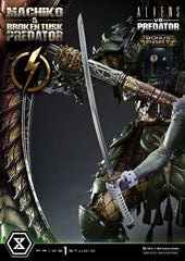 Aliens vs. Predator (Comic) Ultimate Premium Masterline Statue 1/4 Machiko & Broken Tusk Predator DX Bonus Version 84 cm 4582647125323