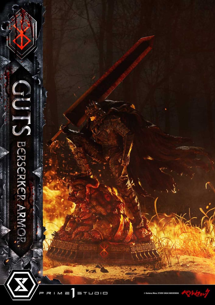 Berserk Ultimate Premium Masterline Series Statue 1/4 Guts, Berserker Armor Grunbeld vs. Guts 94 cm  4582647122636