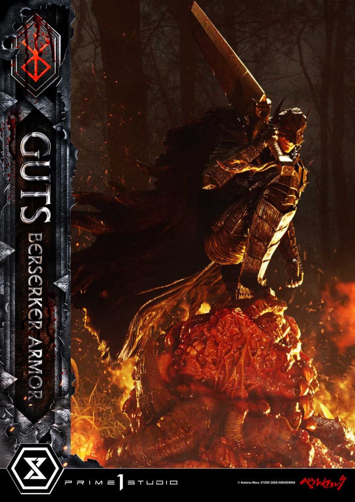 Berserk Ultimate Premium Masterline Series Statue 1/4 Guts, Berserker Armor Grunbeld vs. Guts 94 cm  4582647122636