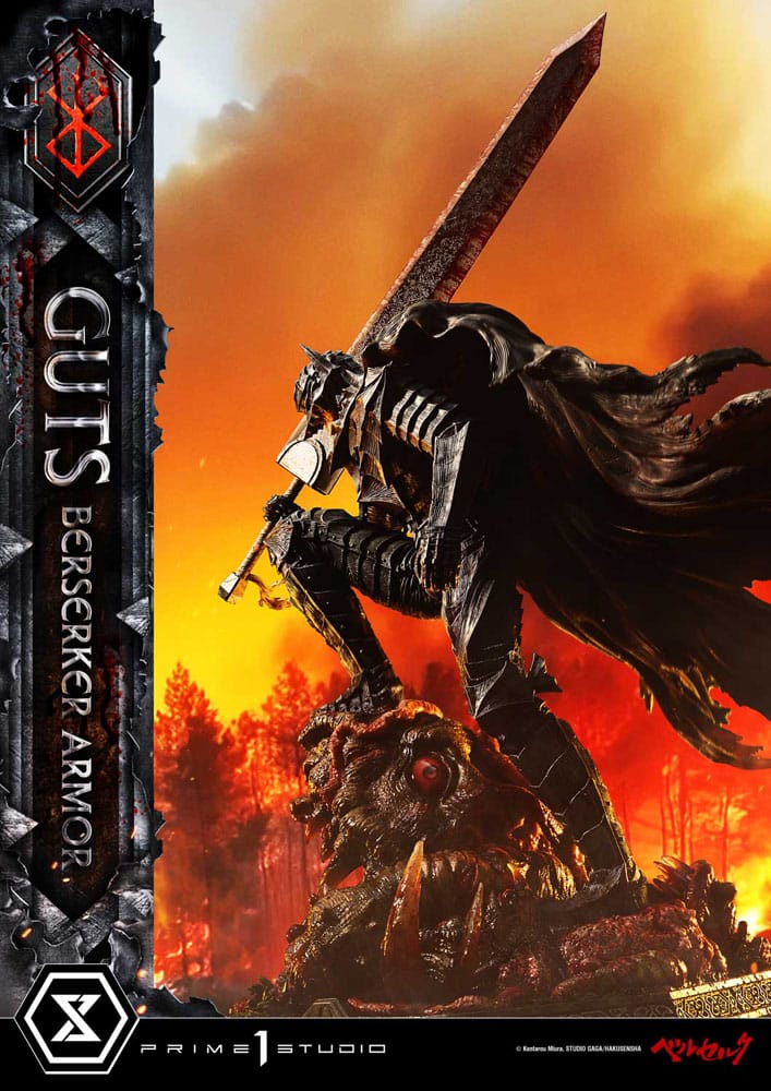 Berserk Ultimate Premium Masterline Series Statue 1/4 Guts, Berserker Armor Grunbeld vs. Guts Deluxe Version 94 cm  4582647122643