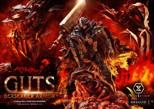 Berserk Ultimate Premium Masterline Series Statue 1/4 Guts, Berserker Armor Grunbeld vs. Guts Deluxe Bonus Version 94 cm  4582647122650