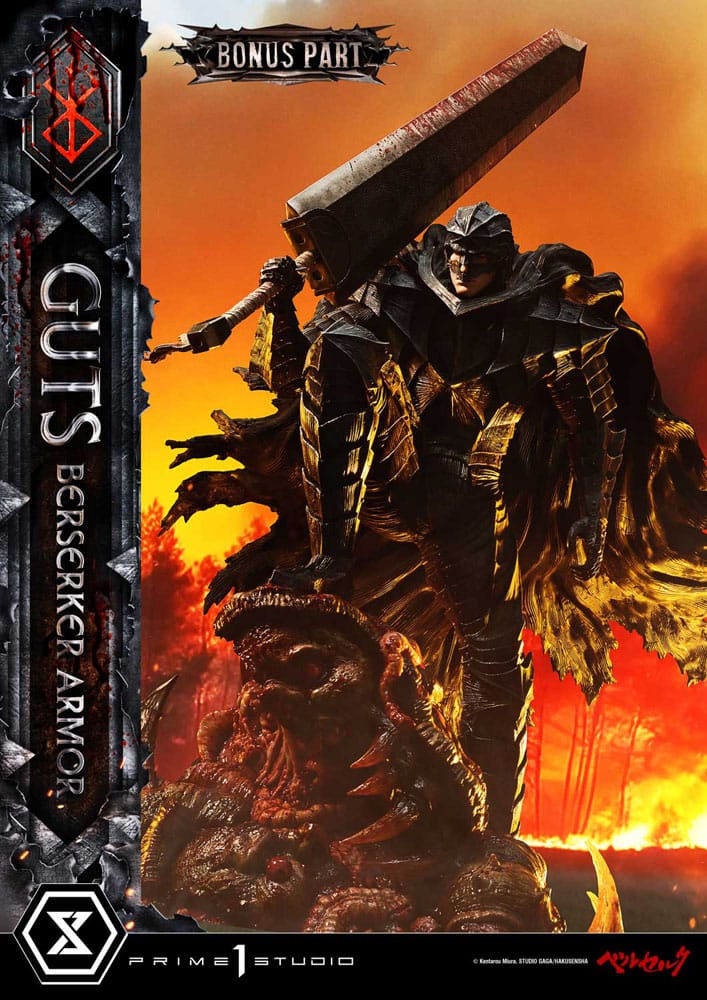 Berserk Ultimate Premium Masterline Series Statue 1/4 Guts, Berserker Armor Grunbeld vs. Guts Deluxe Bonus Version 94 cm  4582647122650